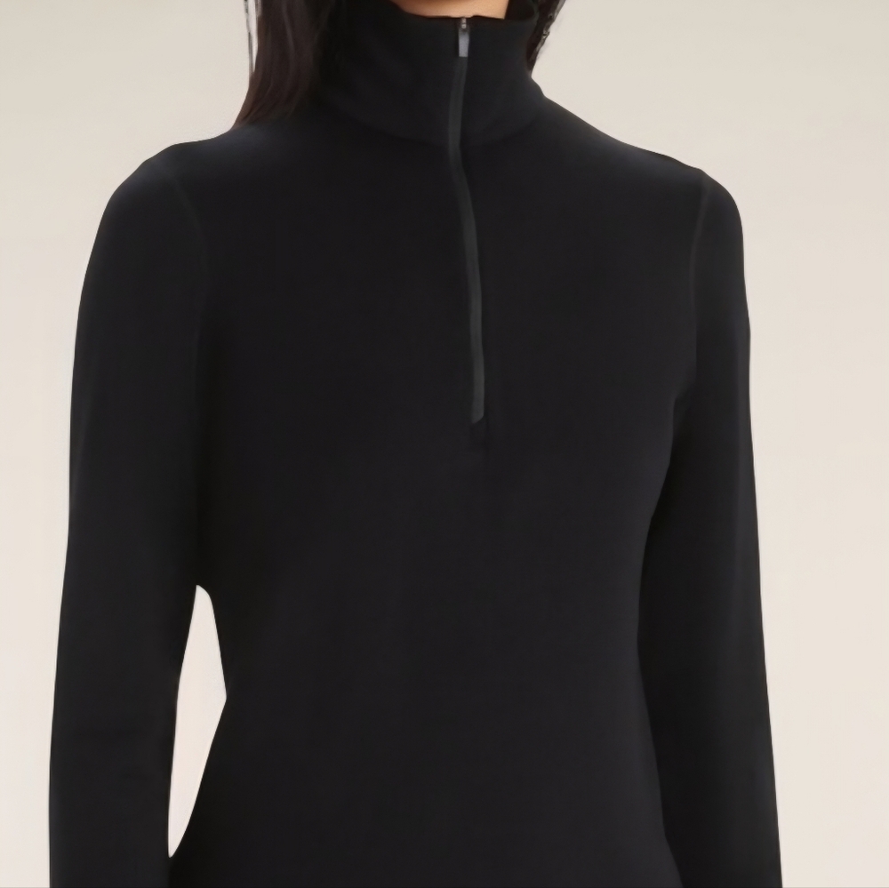 Icebreaker Women's Merino 260 Tech Long Sleeve Half Zip Thermal Top Blue
